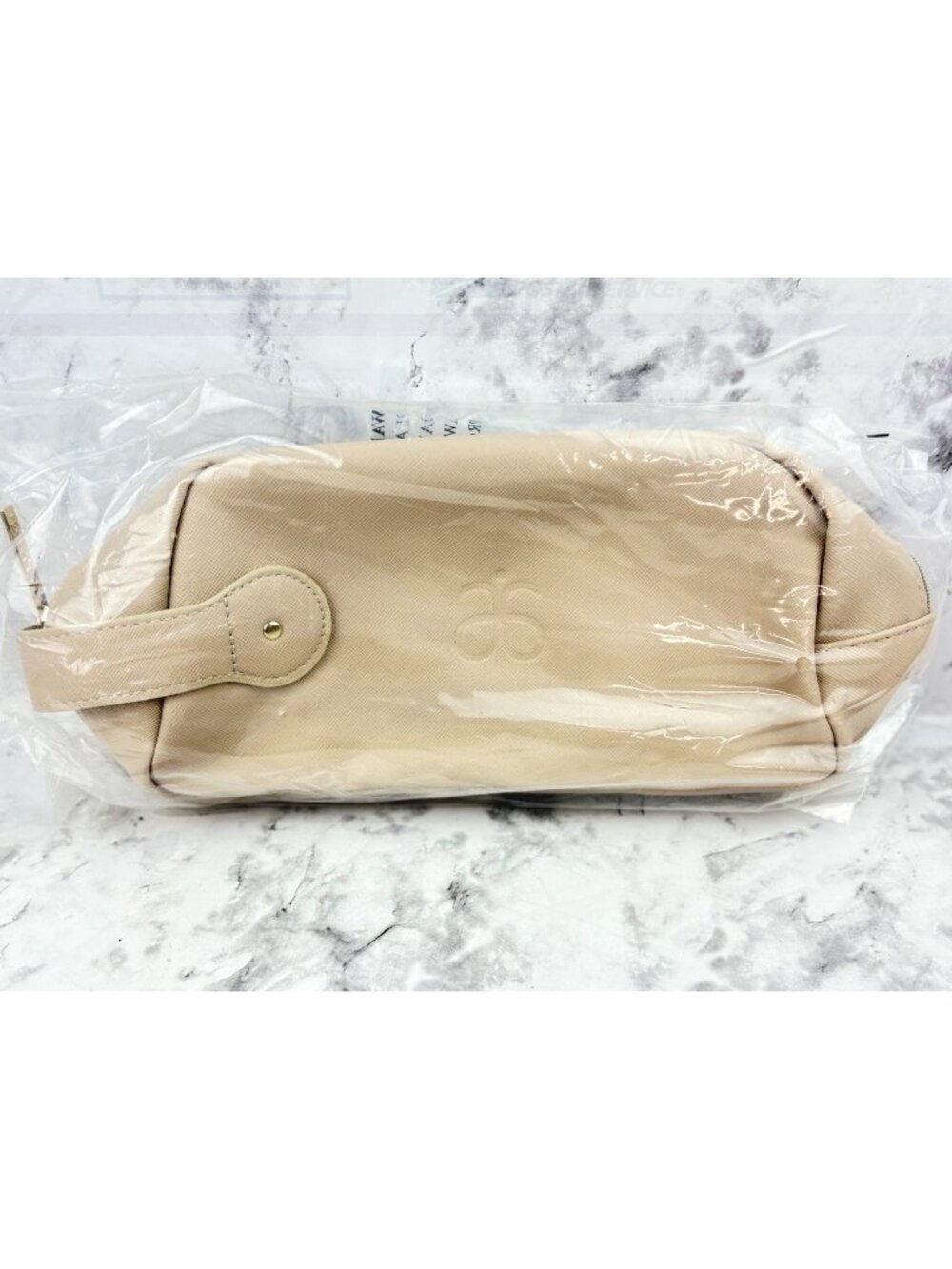 New Arbonne Make Up Bag Beige  Zip Skincare Health & Beauty Storage Travel